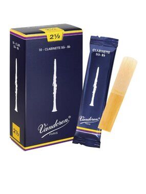 Vandoren CR1025 Bb Clarinet Traditional Reeds Strength 2.5, Box of 6, NWT
